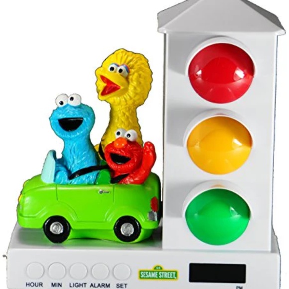 Sesame Street Stoplight Sleep Enhancing Alarm Clock for Kids (Elmo & Friends) - Picture 2 of 7